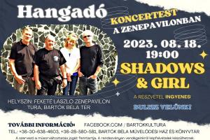 Hangadó koncertest - Retró koncert a Zenepavilonban: Shadows and Girl